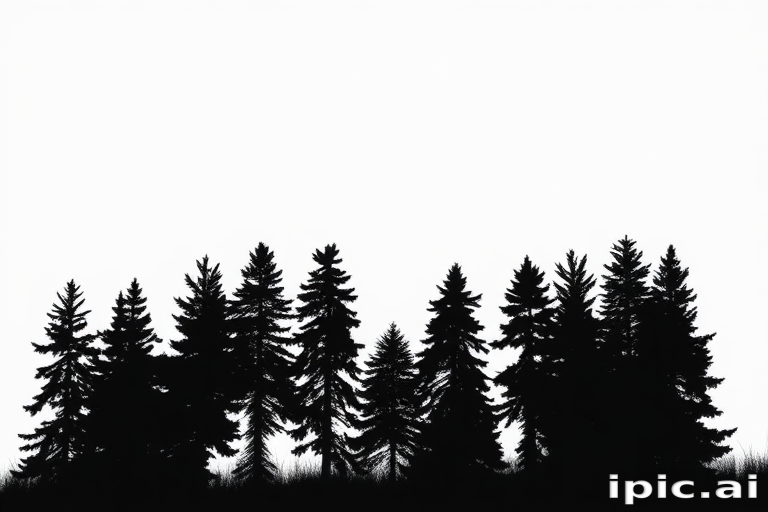 pine tree silhouette png