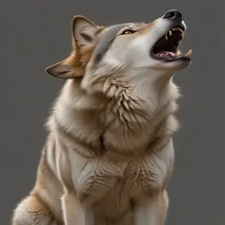 wolf howling png