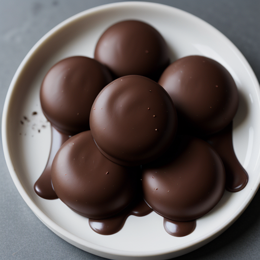 dark chocolate and salted caramel