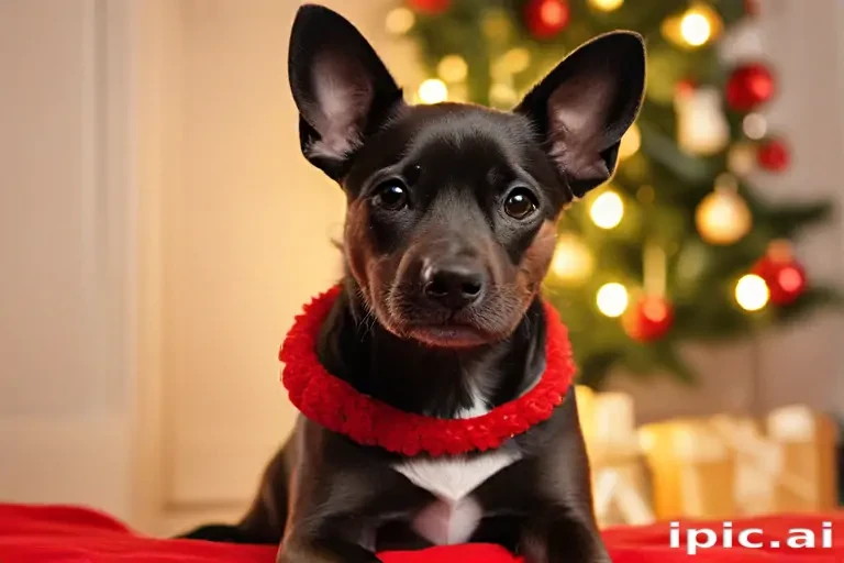 christmas dog wallpaper