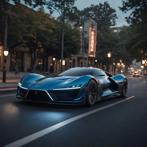 cinematic film still snake, A futuristic car, rendered in lush digital art, showcases a sleek, aerodynamic design with curved lines and sharp angles, evoking a sense of high-speed velocity. The metallic  body glimmers in the light, accentuated by neon  accents that pulse with an otherworldly energy. The wheels, a mesmerizing blend of chrome and carbon fiber, appear to rotate in mid-air, as if defying gravity. Against a backdrop of deep, electric blue, the car seems to embody the essence of innovation and progress, transporting the viewer to a world of tomorrow. ImgFixerPre0.3 <lora:more_details:1> . shallow depth of field, vignette, highly detailed, high budget, bokeh, cinemascope, moody, epic, gorgeous, film grain, grainy
