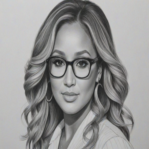 Fetching Adrienne Bailon, pencil sketch, portrait of Wonderful woman 1963s in glasses, hair style beatnik, outline, clear lines, fine lines, 8k