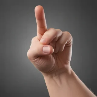 pointing finger png