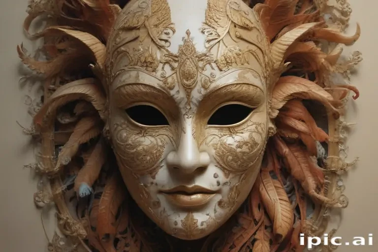 drawing of a mask