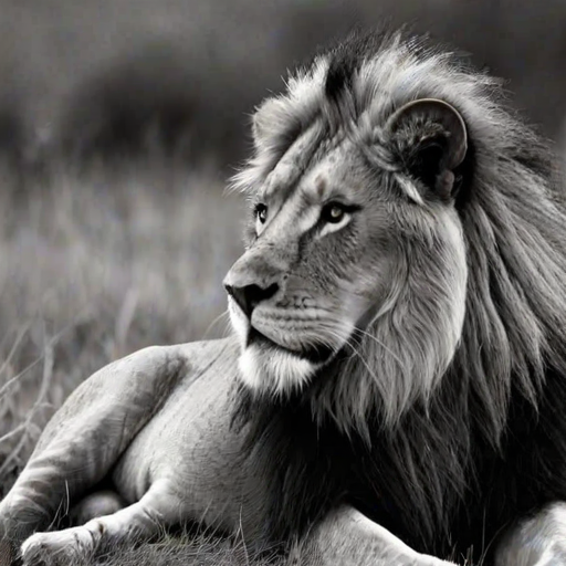 lion black and white pictures