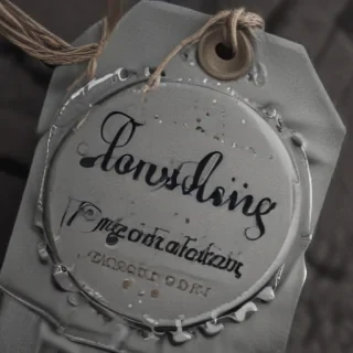clothing tag mockup