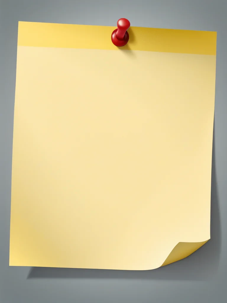 sticky note transparent background