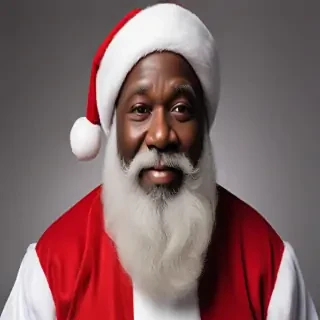 black santa png