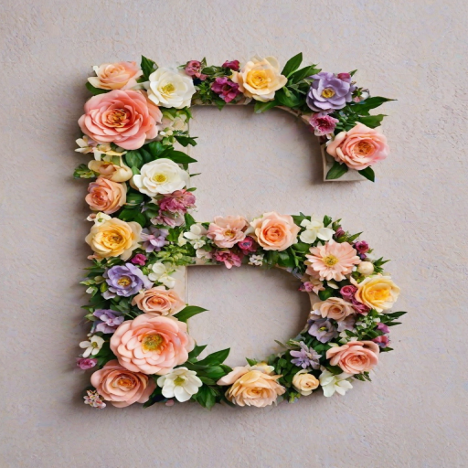 floral letters