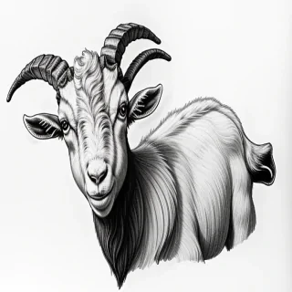 goat drawing
