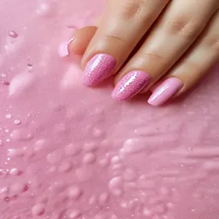 pink glitter aesthetic