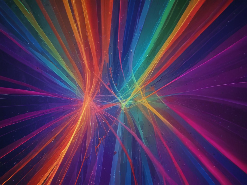 Abstract light patterns in vibrant spectrum --ar 16:9