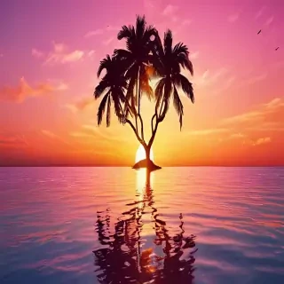 cute sunset wallpaper