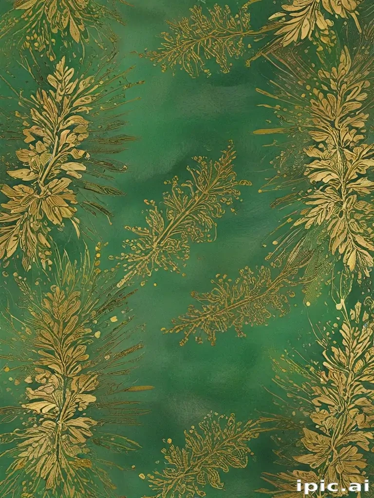 green and gold background