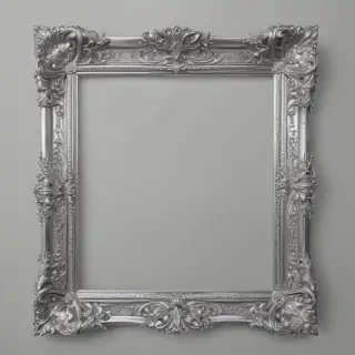 silver frame png