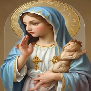 virgin mary clip art