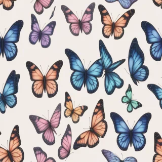 aesthetic butterfly drawing