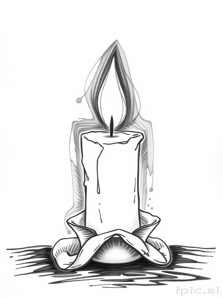 candle drawing