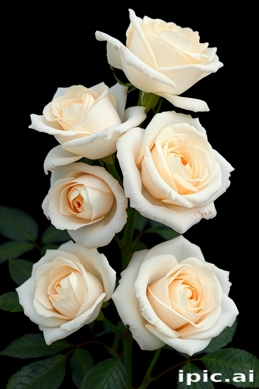 white roses png