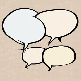 speech bubble clip art
