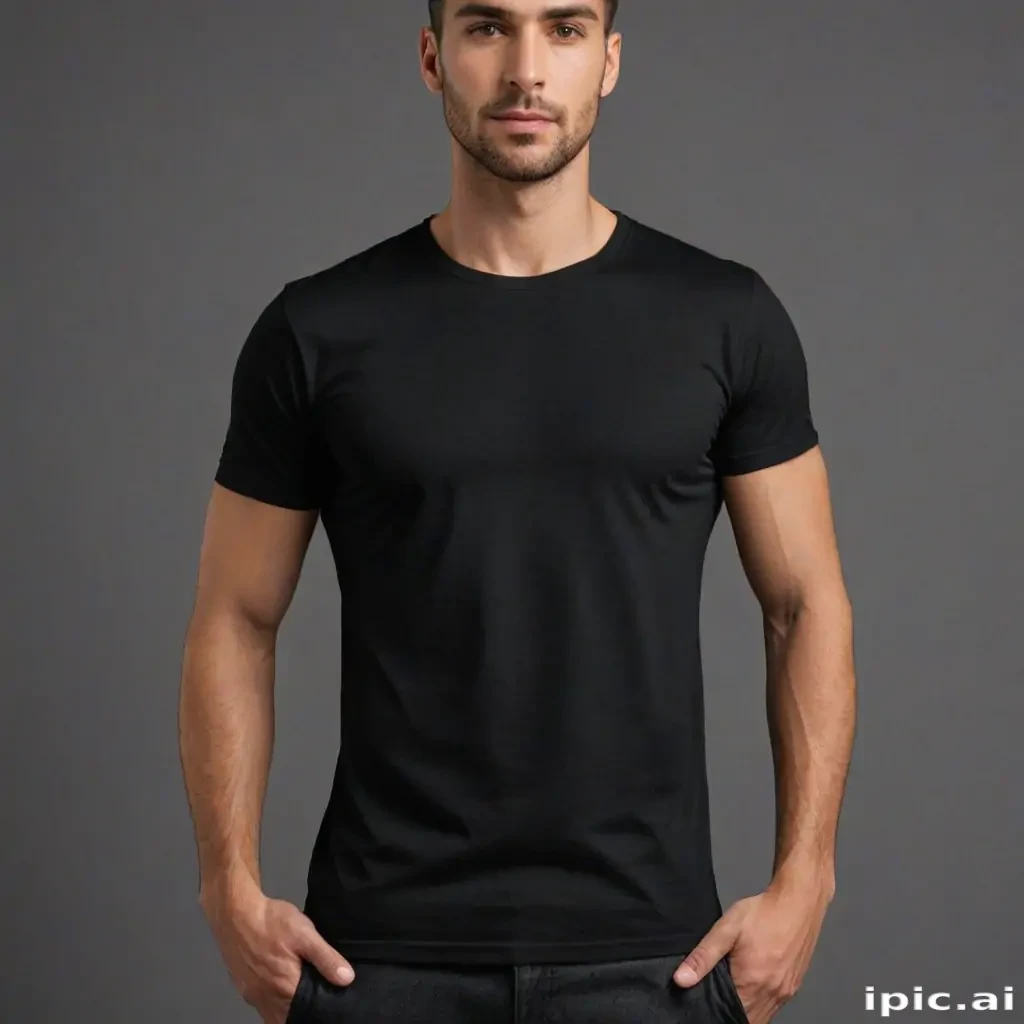 high resolution black t shirt template
