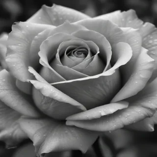 rose pictures in black and white