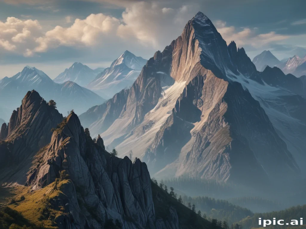 mountainous background