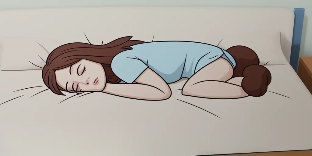 cartoon person sleeping