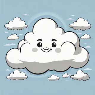 cartoon cloud drawing