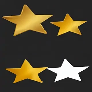 gold star sticker png