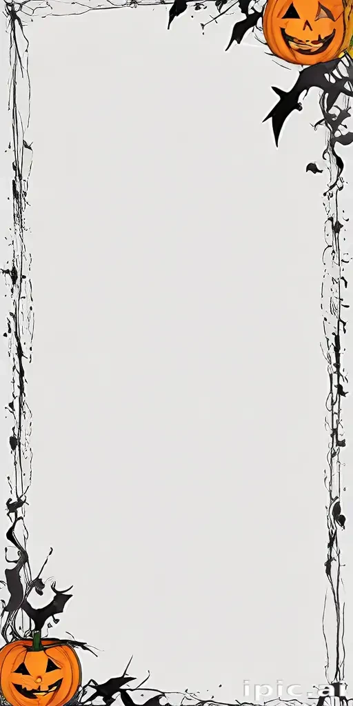 halloween border transparent