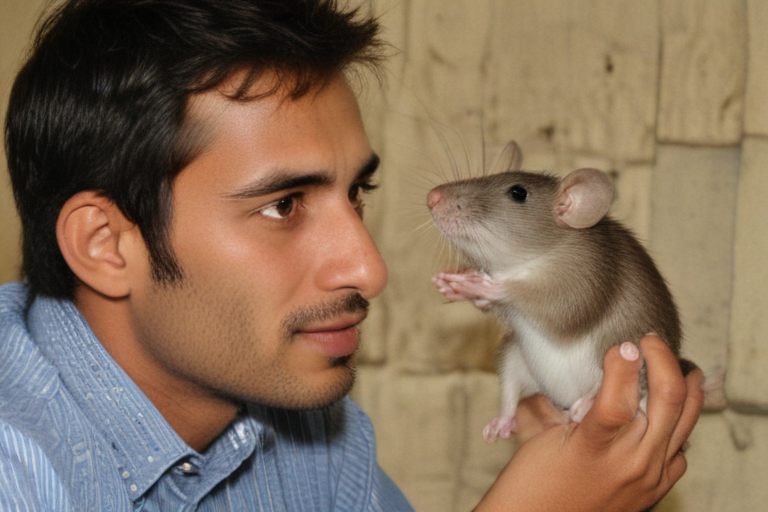 A human with rat features from india
