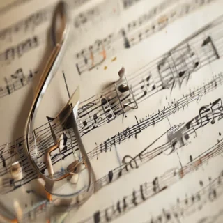 music notes transparent
