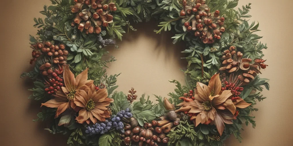 wreath drawing
