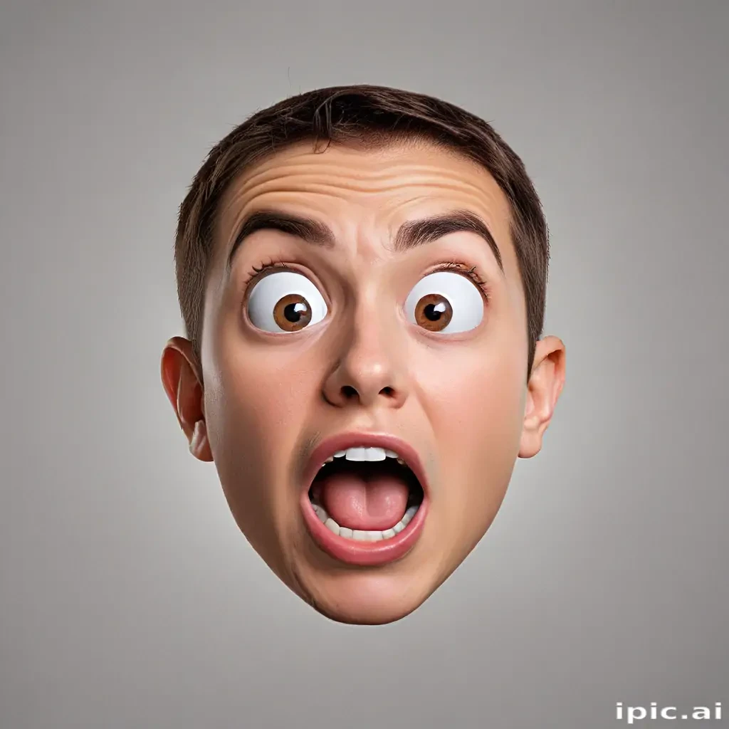 shocked face png
