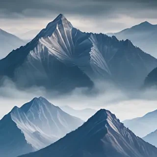 transparent mountains