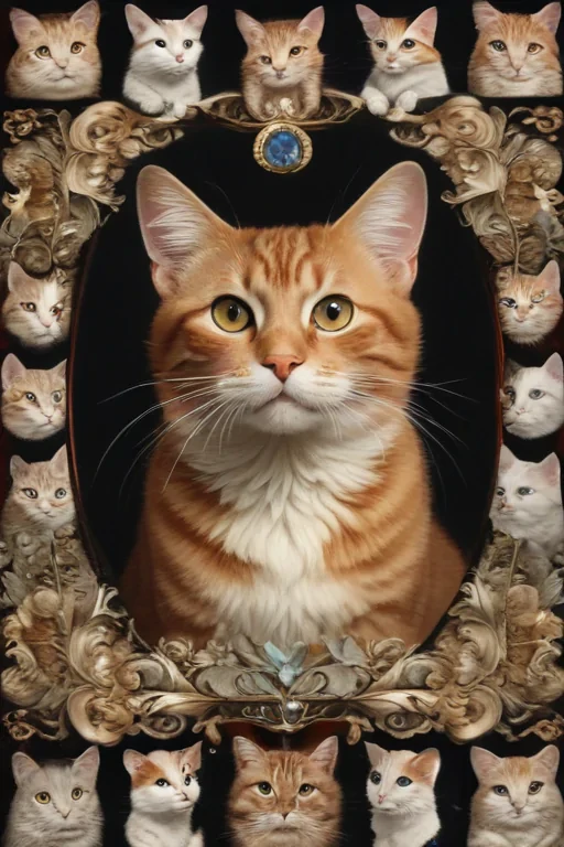 vintage cat illustration