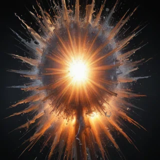 transparent explosion