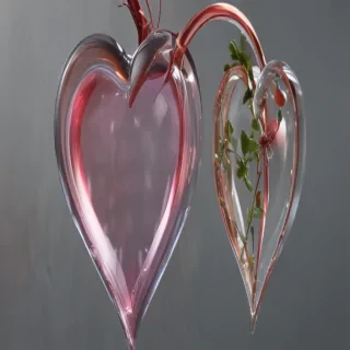 aesthetic transparent heart
