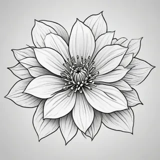 flower outline png