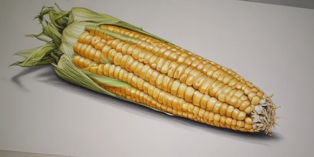 corn drawing