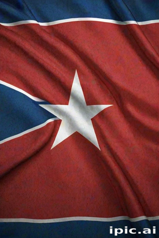 north korea flag
