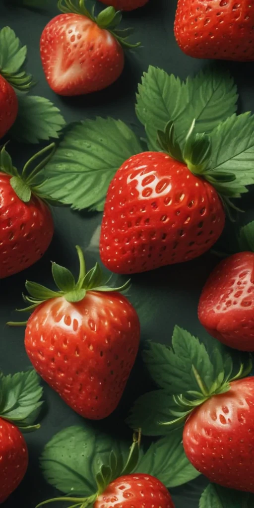strawberry wallpaper aesthetic
