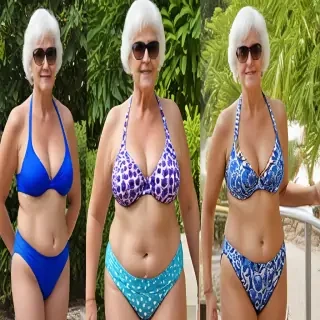 fat granny bikini