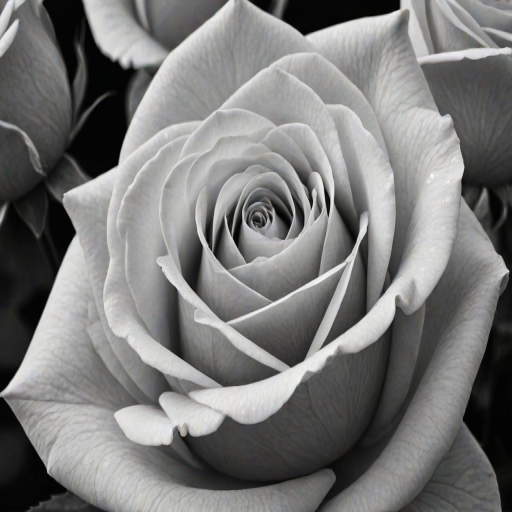rose pictures in black and white