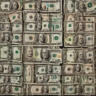 money with transparent background