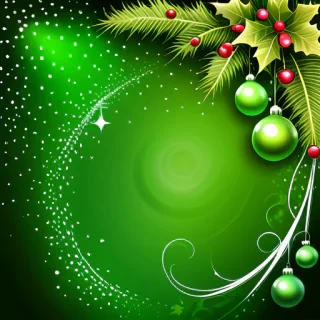 green christmas bg