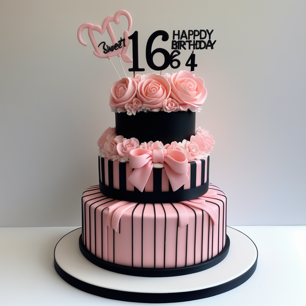 sweet 16 birthday cakes 1 tier