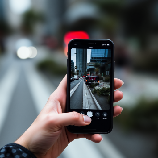 person holding phone