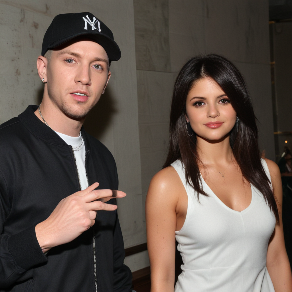 A Stylish Evening with Two Young Celebrities at a Chic Event